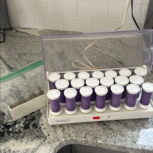 Vintage Profiles Hair Setter Hot Rollers Complete Set with Clips and Pins